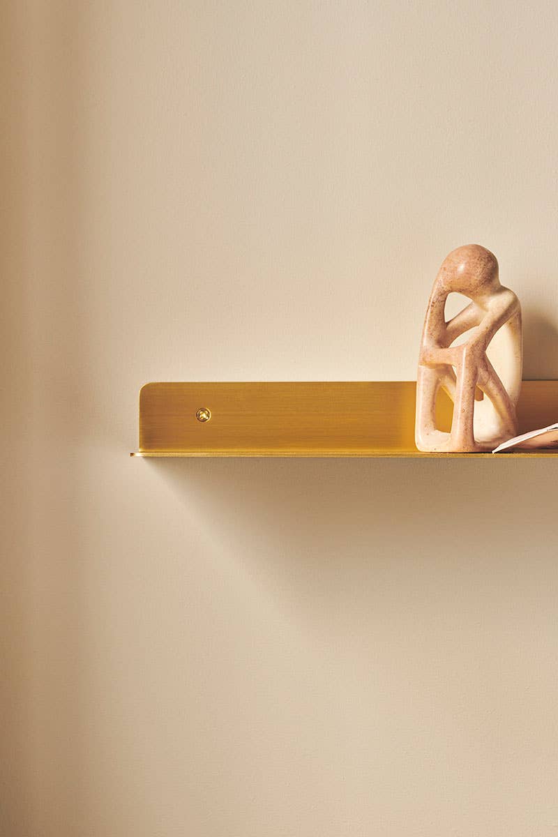 MOUD Home - Vente Étagères murales - Étagère murale en laiton Float - 40 cm2