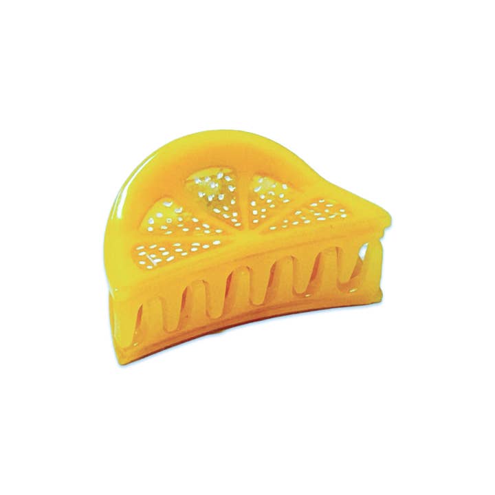 Jenny Lemons - Wholesale Hair Clip - Women's - Mini Lemon Slice Hair Claw Clip