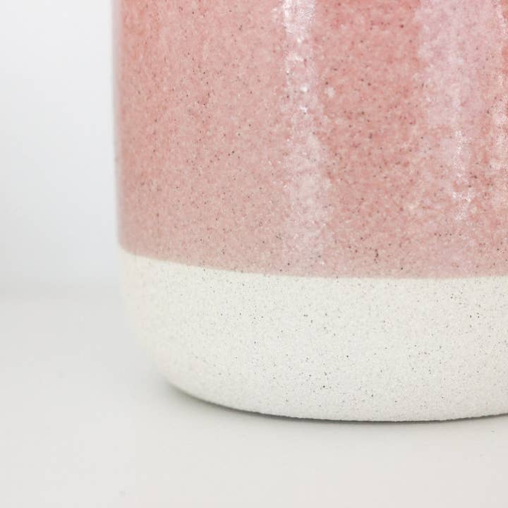 Sprout & About - Wholesale Plant Pot - Mini Blush Pink Ceramic Planter Pot with Crackle Glaze6