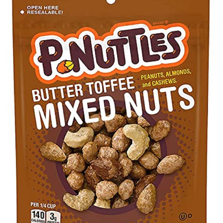 Adams & Brooks P-Nuttles Mixed Nuts - 12 Ct. for wholesale by Candy Barn Express