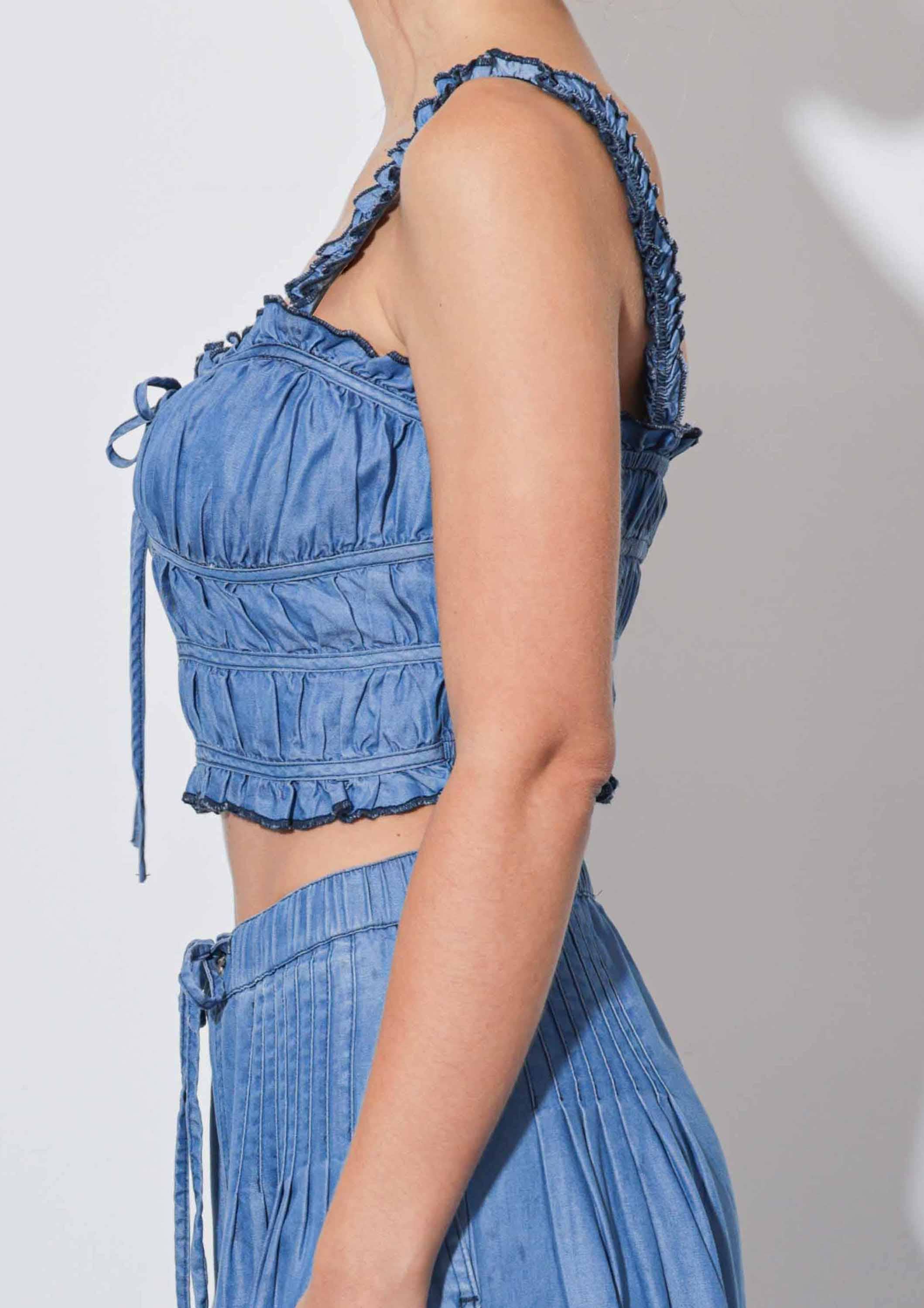 MEDIUM STEN TENCEL™ Smockad Topp för wholesale på Faire2