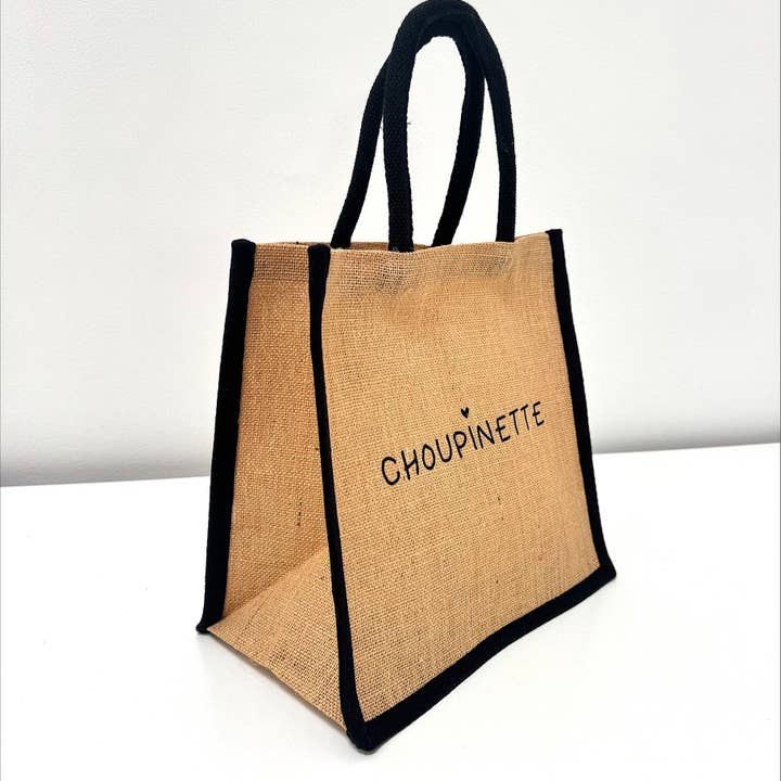 Marcel & Lily - Wholesale Beach Bag - Natural Jute Tote Bag - Choupinette -S2
