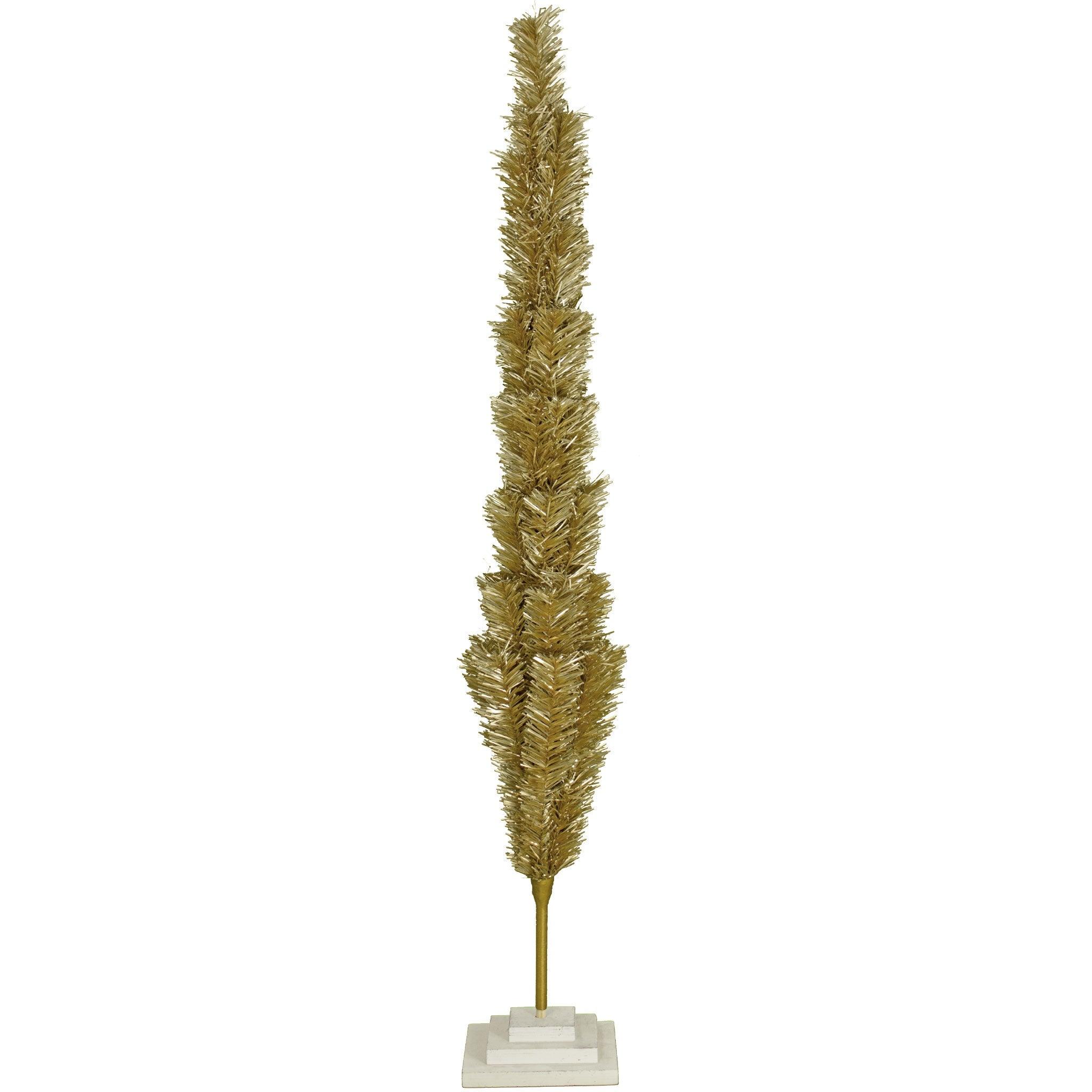 Lee Display - Wholesale Christmas Decoration - Antique Gold Tinsel Christmas Tree21