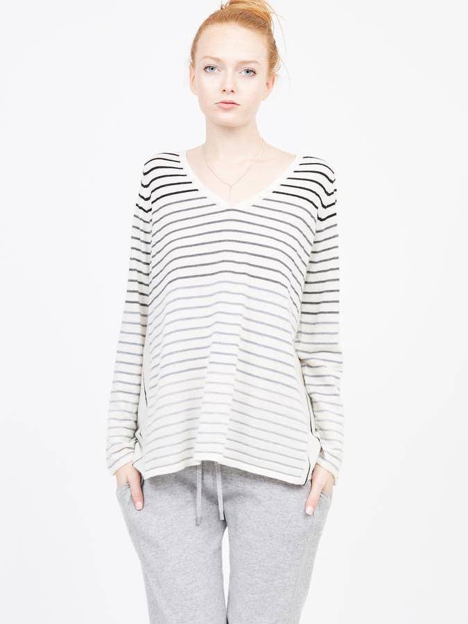 Ombre Stripe V-Ausschnitt für den Großhandel von QUINN