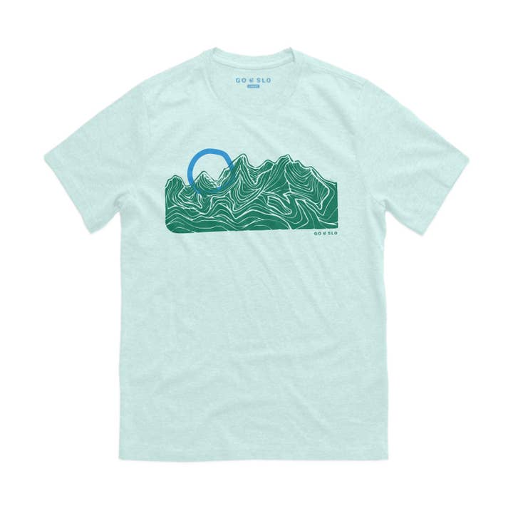 Tetons Linocut Tee for wholesale by Go Slo