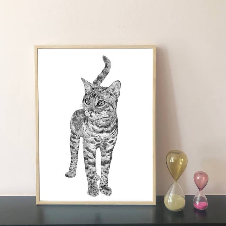 Stehendes Katzenmotiv für den Großhandel von Ros Shiers