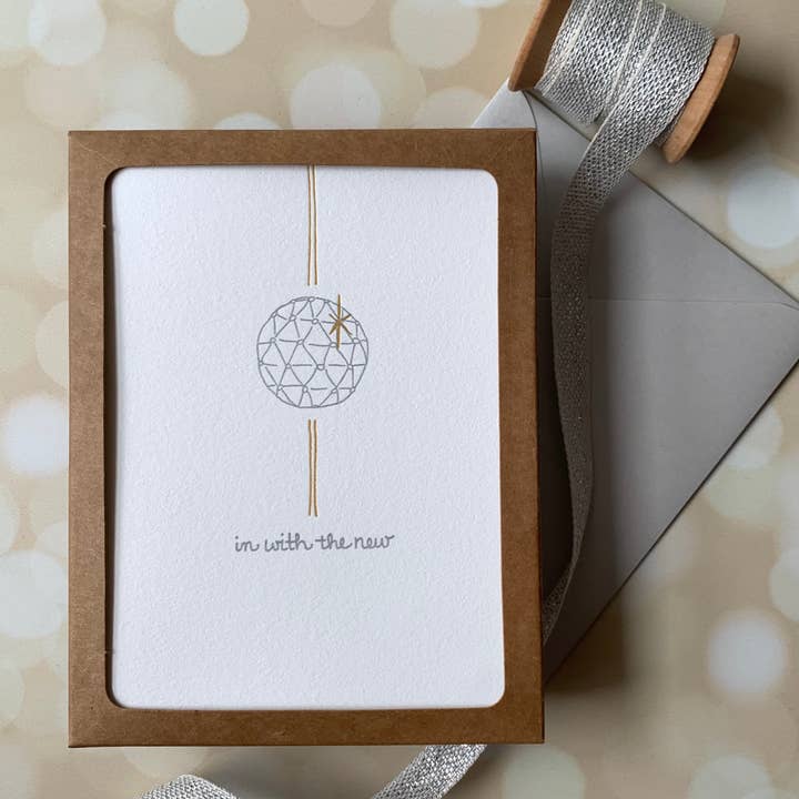 In With The New Holiday Card - Boxed Set for wholesale by Albertine Press