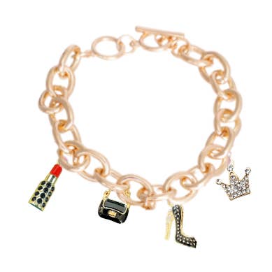 Diva Charm Necklace for wholesale by Bark Fifth Avenue