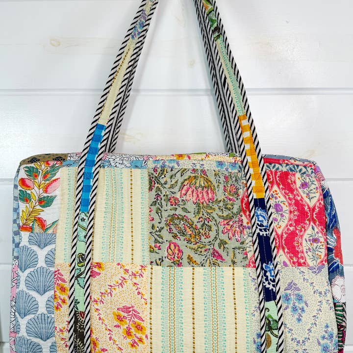 Folklore Couture - Wholesale Weekender Bag - Women's - Quilted Duffle Bag | Weekender Travel Bags | Multi Patchwork