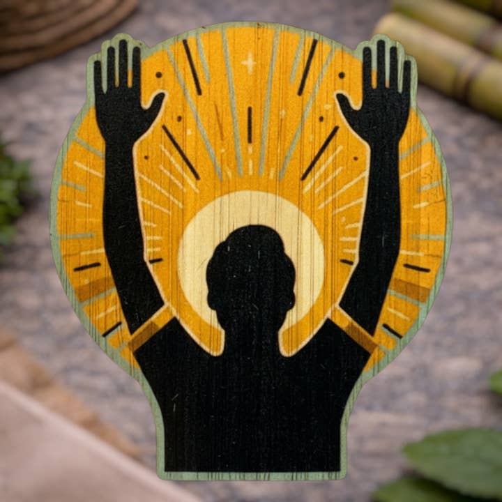 Aleluya para venta al por mayor de Bamboo Wood Stickers