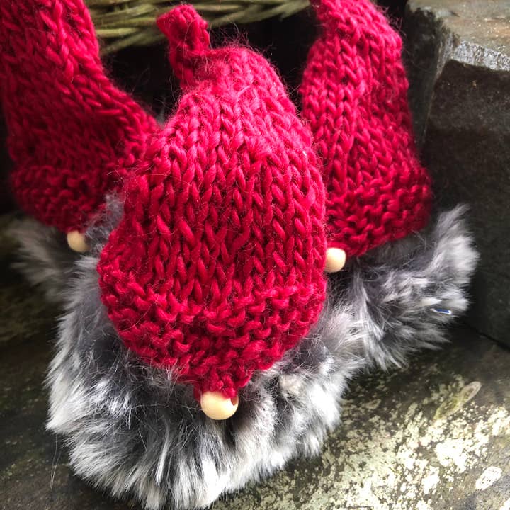 Holiday Gnomes for wholesale by Kreative Knits by Liona Jollota