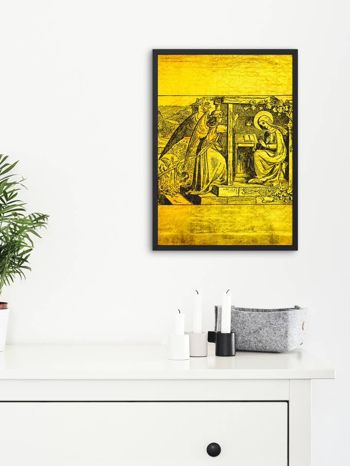 Annunciation Scene Print for wholesale by Zelie Crafts