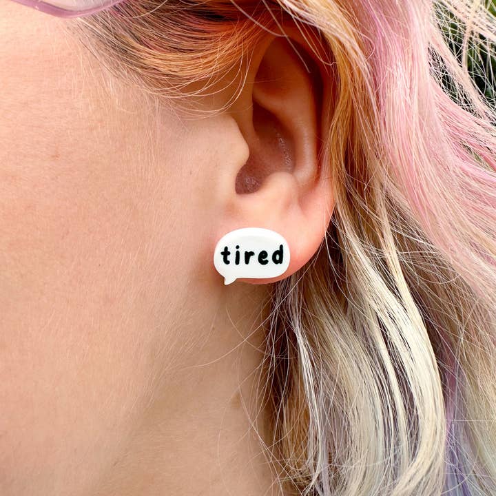 Silly Loaf – wholesale Stud/post earrings – Tired Stud Earrings2