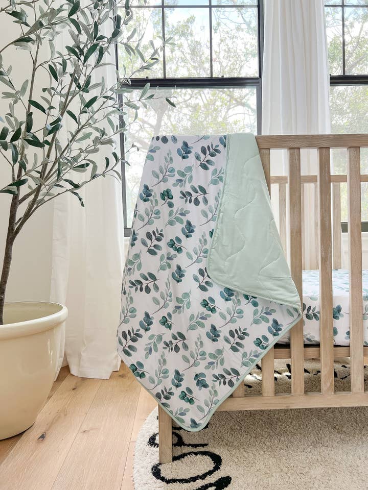 NODNAL Co. - Wholesale Bedding Blanket - Kids & Baby - Bamboo Quilted Blanket in Dusty Rose10