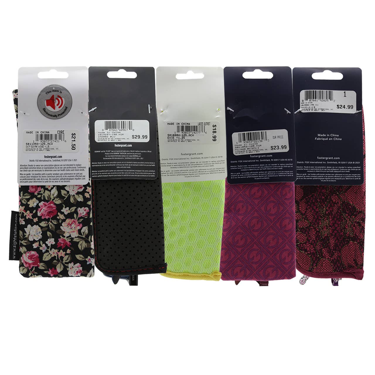 Shark Eyes, Inc - Wholesale Eyeglasses - Unisex - Foster Grant Reading Glasses with Case 125 PCS Assorted Styl12