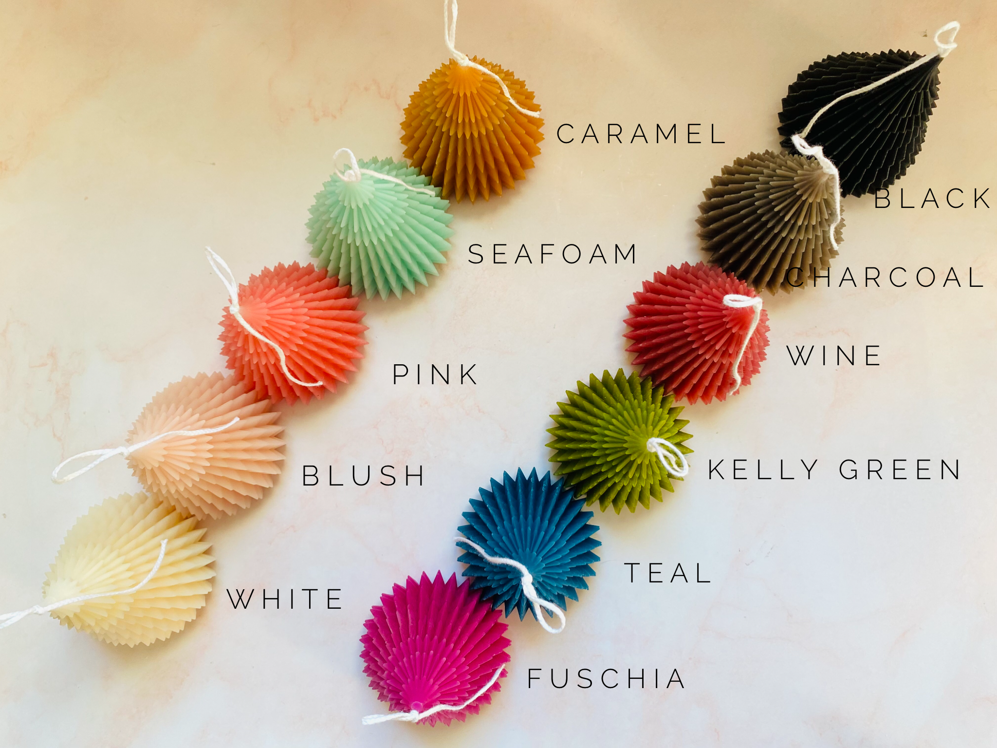 Maple + Love - Wholesale Novelty Candle - Large Origami Christmas Tree Beeswax Candle0