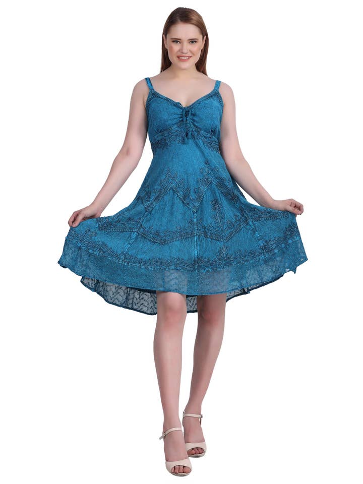 Advance Apparels - Vente Robe – femme - Robe mi-longue délavée à l'acide 130423