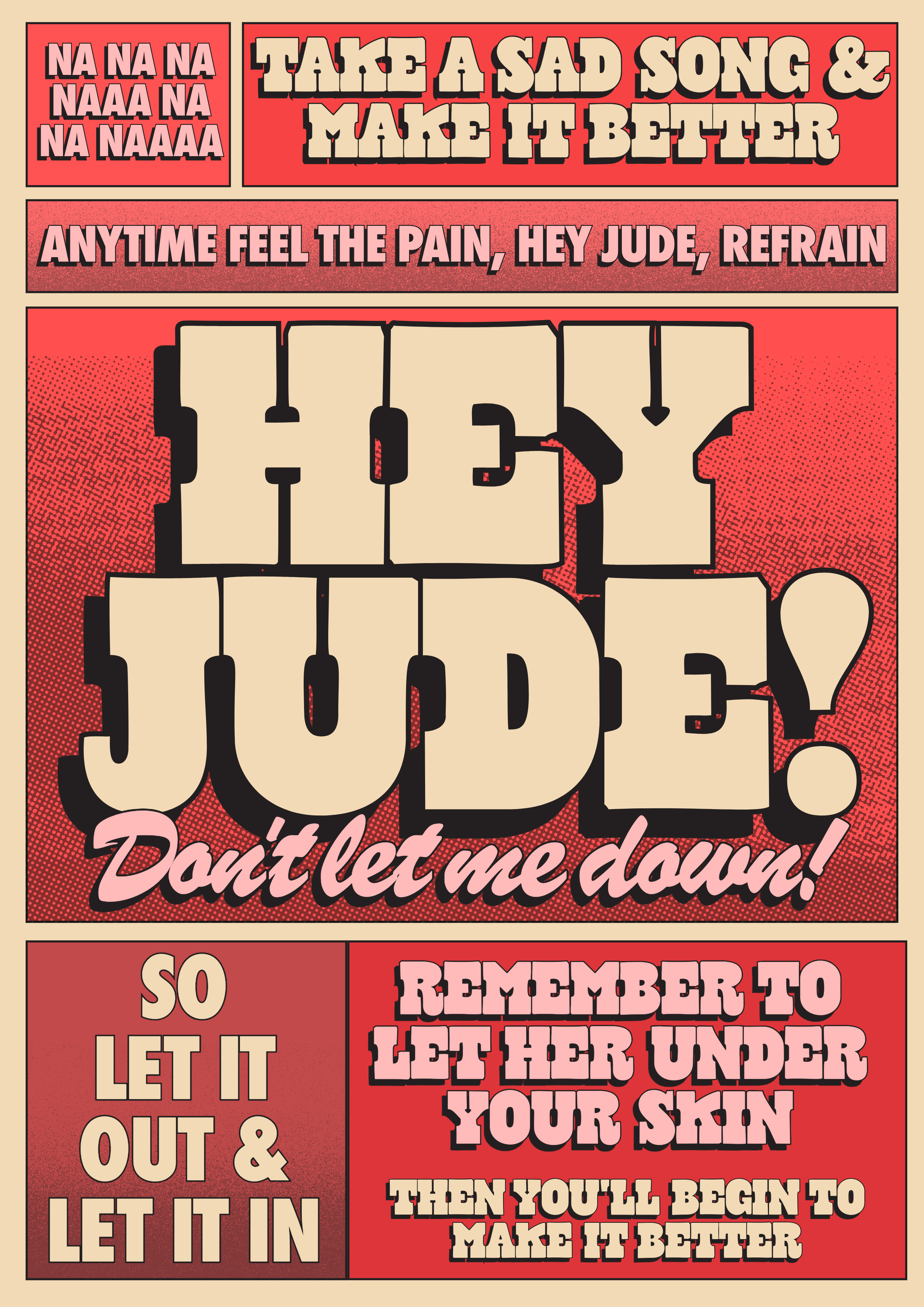 Blue Iris Designs Co - Wholesale Art Print - Hey Jude The Beatles Inspired print1