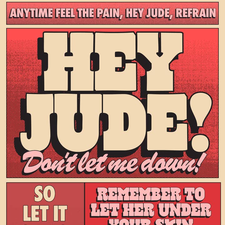 Blue Iris Designs Co - Wholesale Art Print - Hey Jude The Beatles Inspired print1