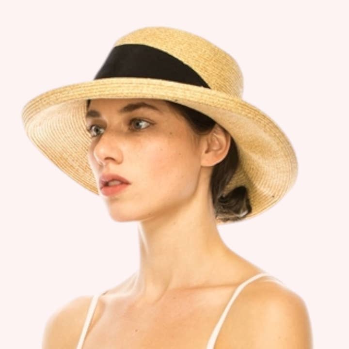 Queens INC - Wholesale Straw Hat - Women's - Fine Paper Braid Kettle Hat – Packable & Elegant Sun Hat