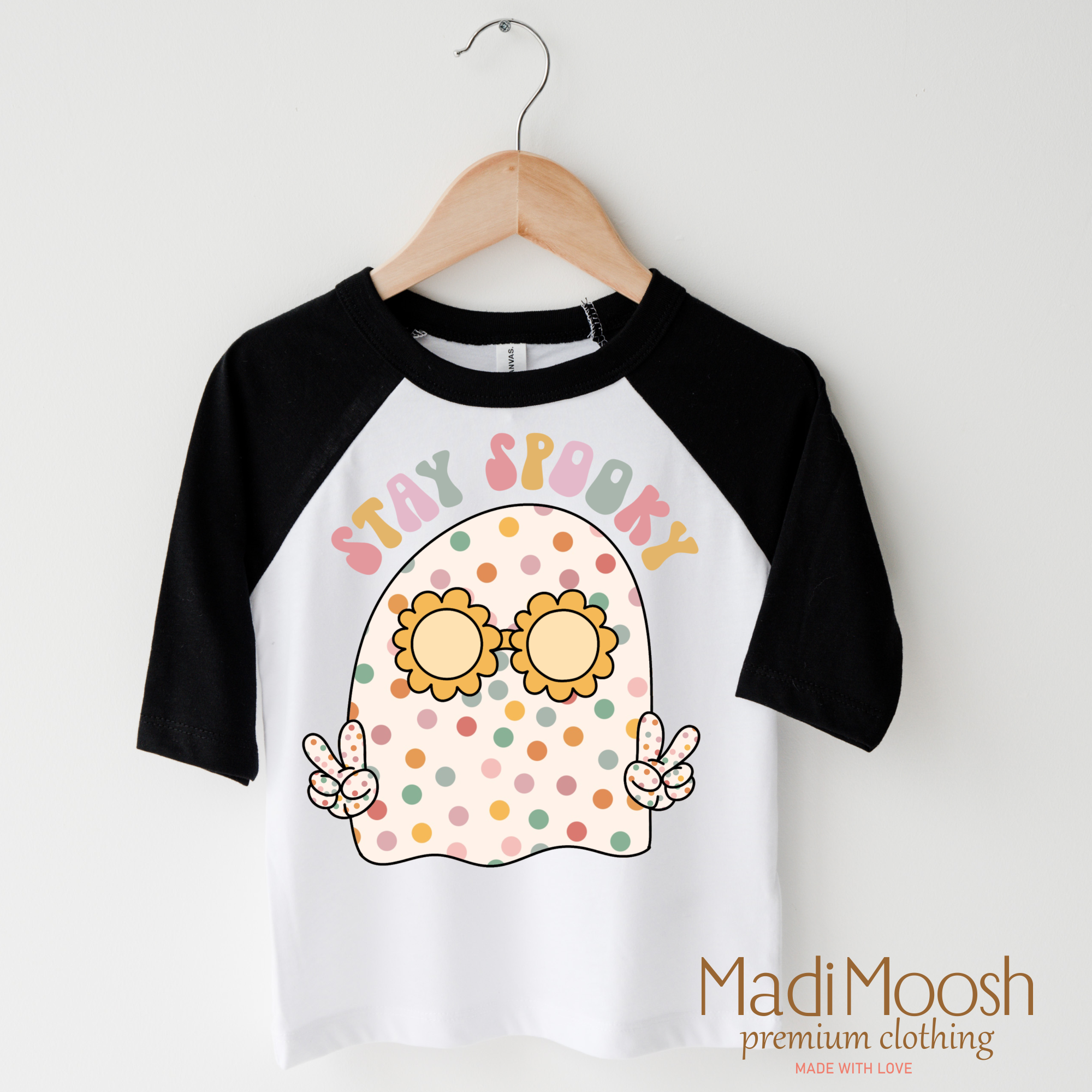 Madi Moosh – wholesale Screen-printed t-shirt – Kids – Stay Spooky Shirt - Halloween Shirt3