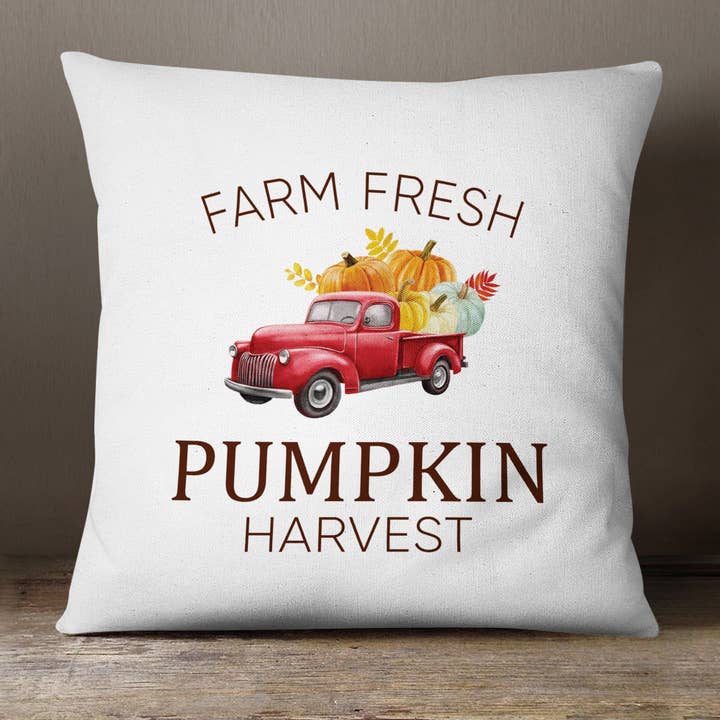 Farm Fresh Pumpkin Harvest—18x18 Pillow Cover for wholesale by Lofty Living