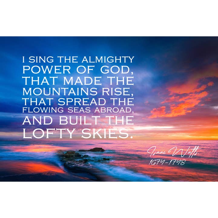 I sing the almighty power of God for wholesale by Hymncourage