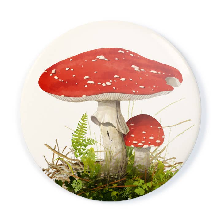 Amanita Muscaria Muscaria - Pocket Mirror w/ullfilt påse för wholesale av Felix Doolittle
