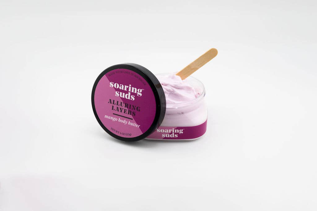 Soaring Suds Soap Co., LLC - Wholesale Body Balm/Butter - Alluring Layers Mango Body Butter