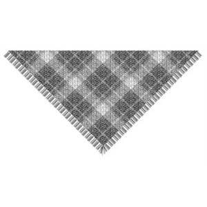 Black Combo Winter Plaid Triangle Scarf for wholesale on Faire