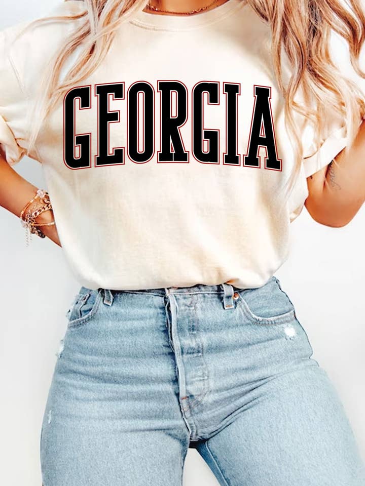 GEORGIA PUFF GRAFISKE T-SHIRTS for engroshandel hos Rustee Clothing