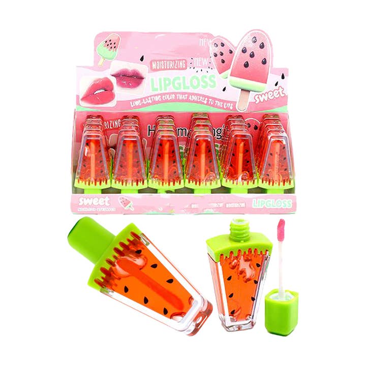 Cap Zone - Wholesale Lip Gloss - Watermelon Popsicle Moisturizing Tint Lip Gloss