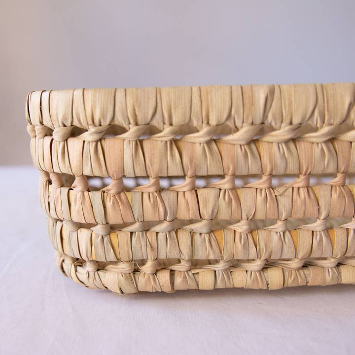 Palm Storage Basket | Rectangle for wholesale by Apartment F - shipping from Austin, TX. No tariffs
