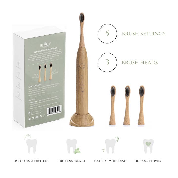 Briut Essentials - Wholesale Toothbrush - Bamboo (Sonicare Electric) Toothbrush6