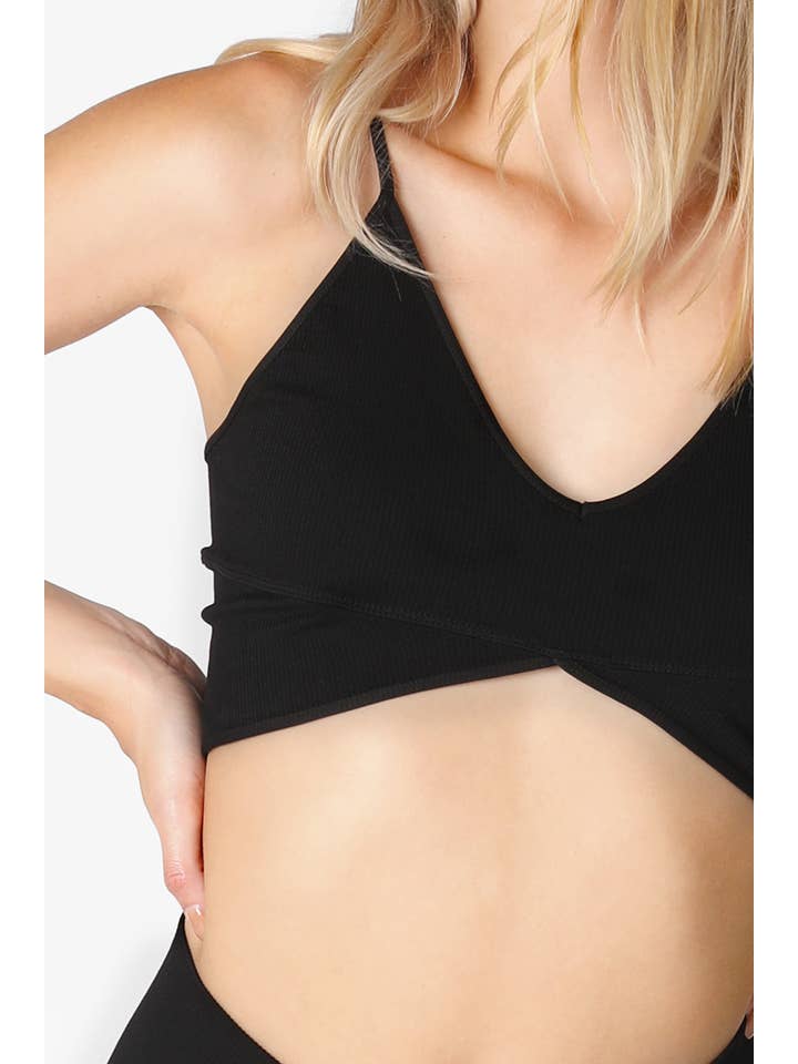 NIKIBIKI - Wholesale Bralette - Women's - NS8106 - Ribbed Triangle Bralette