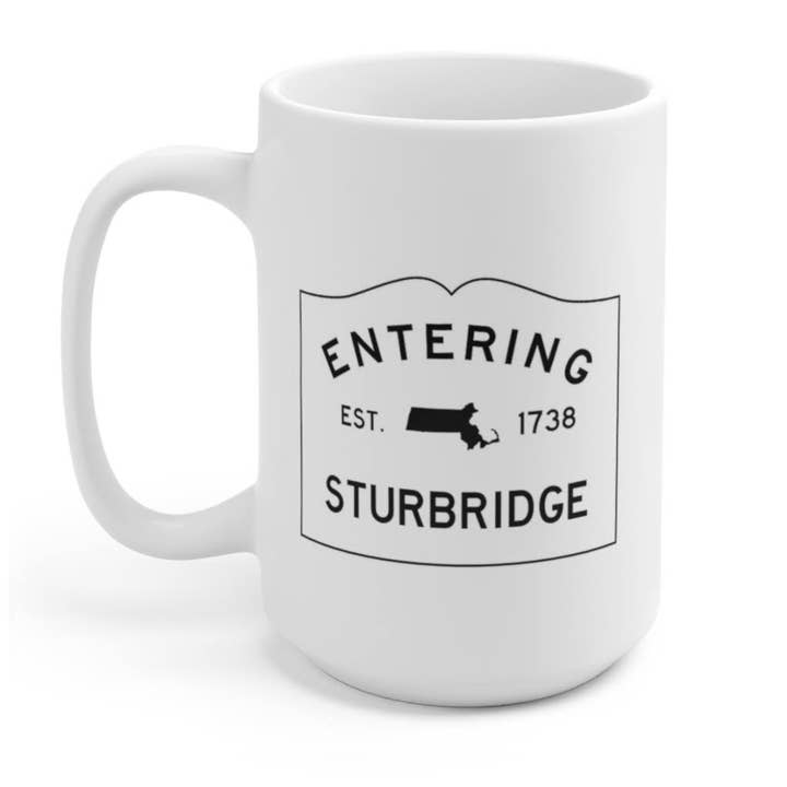 MUG - Tasse personnalisée Entering Town, 15 oz en céramique pour la vente par Peachy Pendants