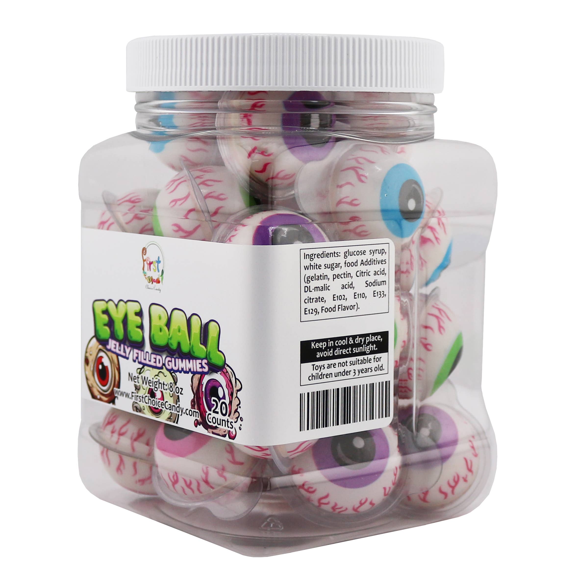 First Choice Candy - Wholesale Gummy - Jelly Filled Gummies - Gummy Filled Eye Ball1