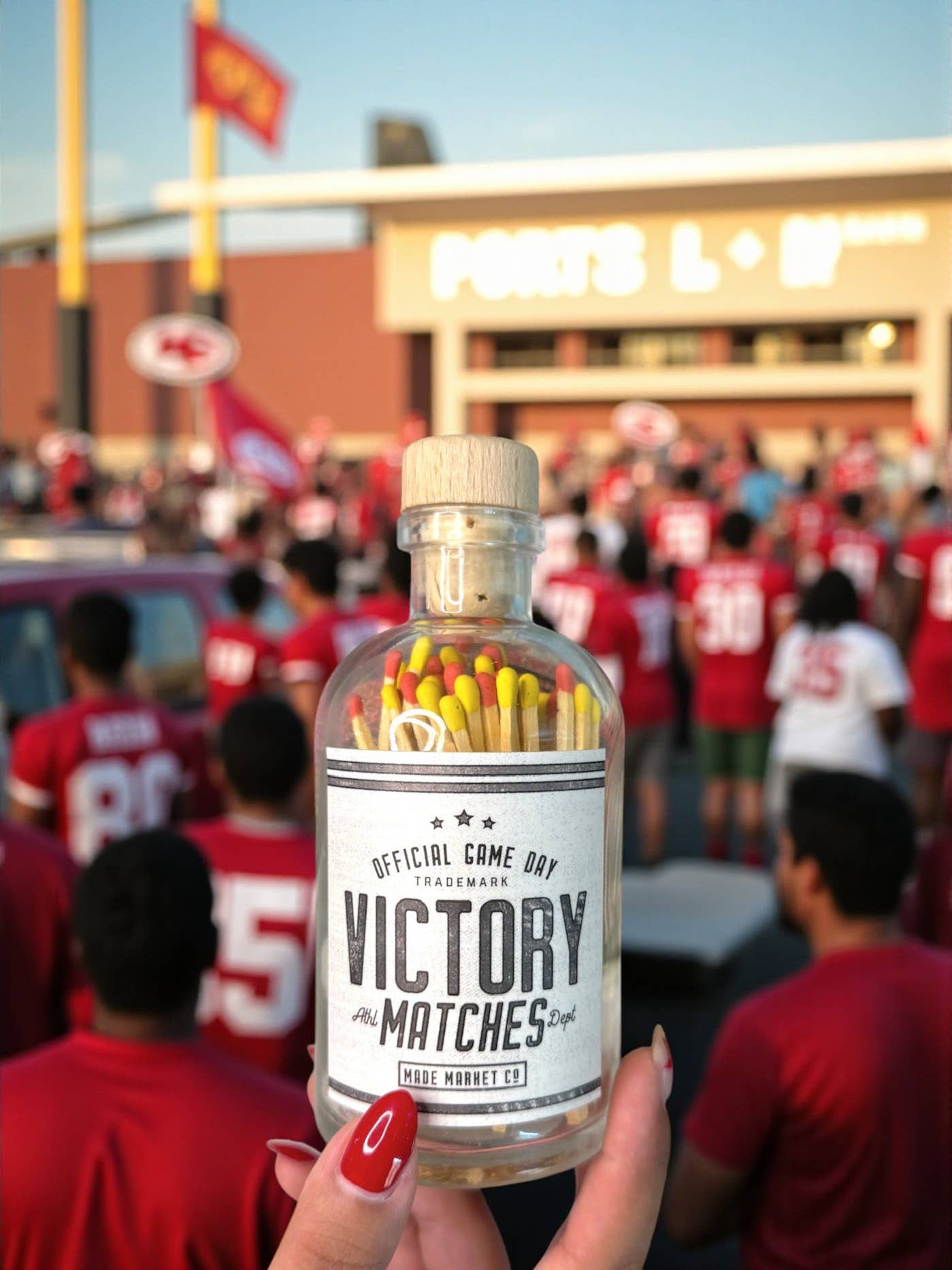 Rød KC Chiefs Sejrs Kampe for engroshandel på Faire1