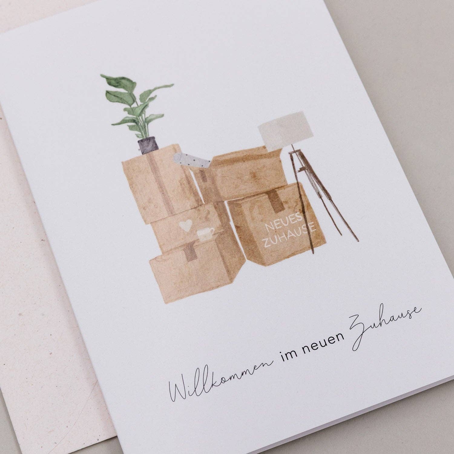 Eulenschnitt - Wholesale Map - Folding Card New Home (PU = 10 pcs.)1