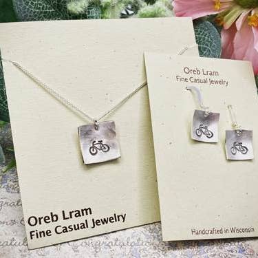 Bicycle Earrings for wholesale by Oreb Lram Fine Casual Jewelry
