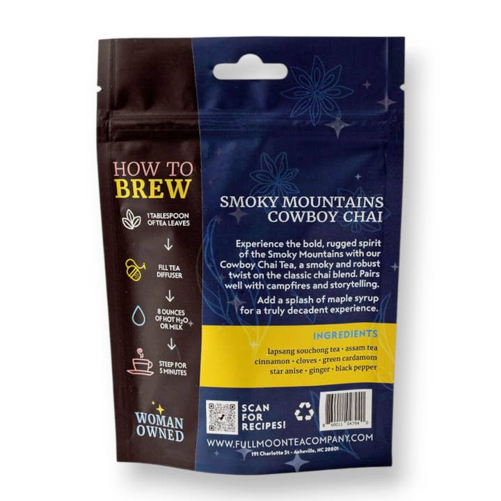 Full Moon Tea Company - Wholesale Loose Tea - Smoky Mountains Cowboy Chai - Premium Loose Leaf Tea2