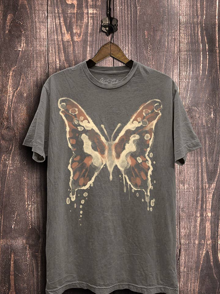 Lotus Fashion Collection - Wholesale Screen Printed T-Shirt - Women's - Butterfly Graphic Top