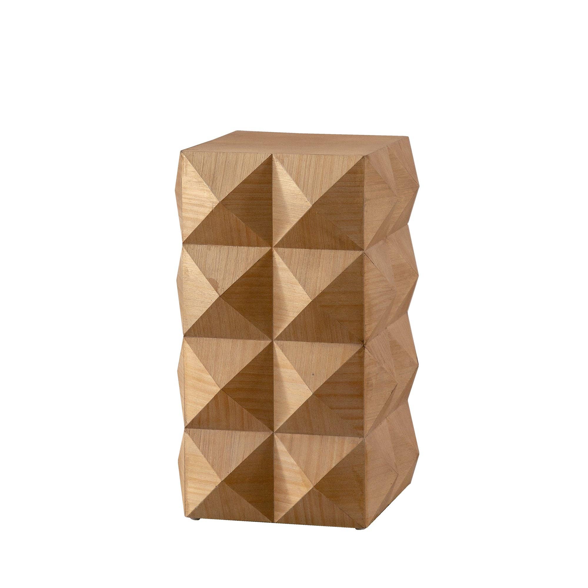 HOMYCASA DESIGN INC - Wholesale Side Table - Crema Modern Geometric Wood Side Table Natural End Table12