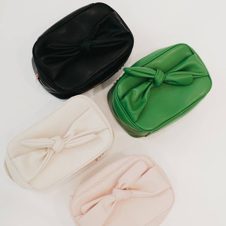 Pretty Simple - Wholesale Makeup/Cosmetic Bag - Madelyn Bow Makeup Bag