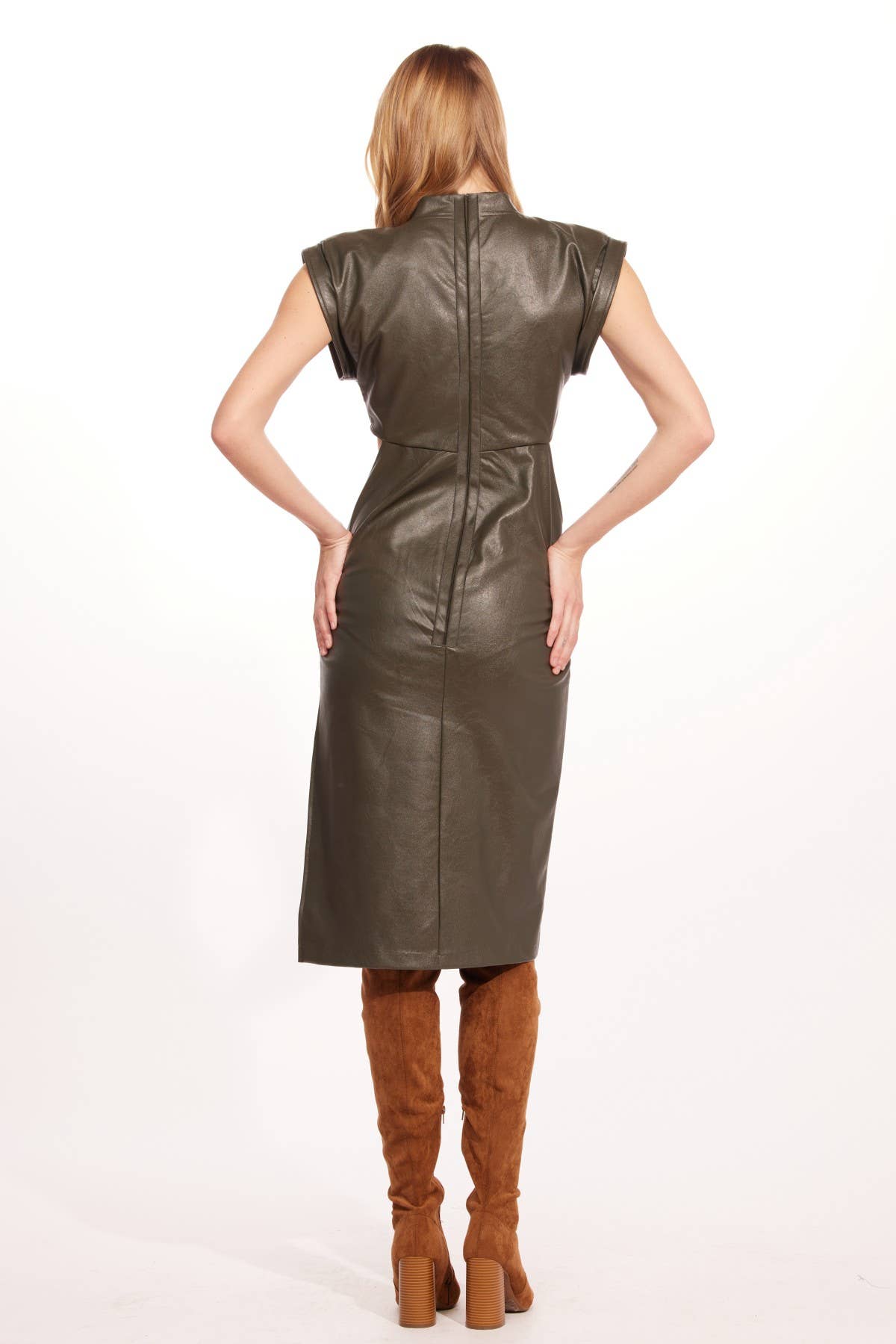 Eva Franco - Wholesale Dress - Women's - Mini Dress - Vegan Leather12
