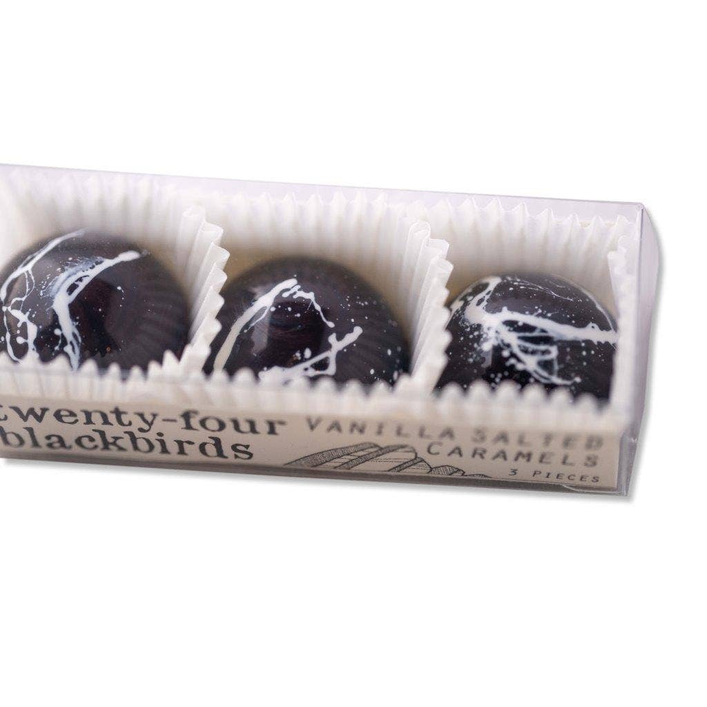 Twenty-Four Blackbirds - Wholesale Chocolate Box - Vanilla Salted Caramels 3 pc1
