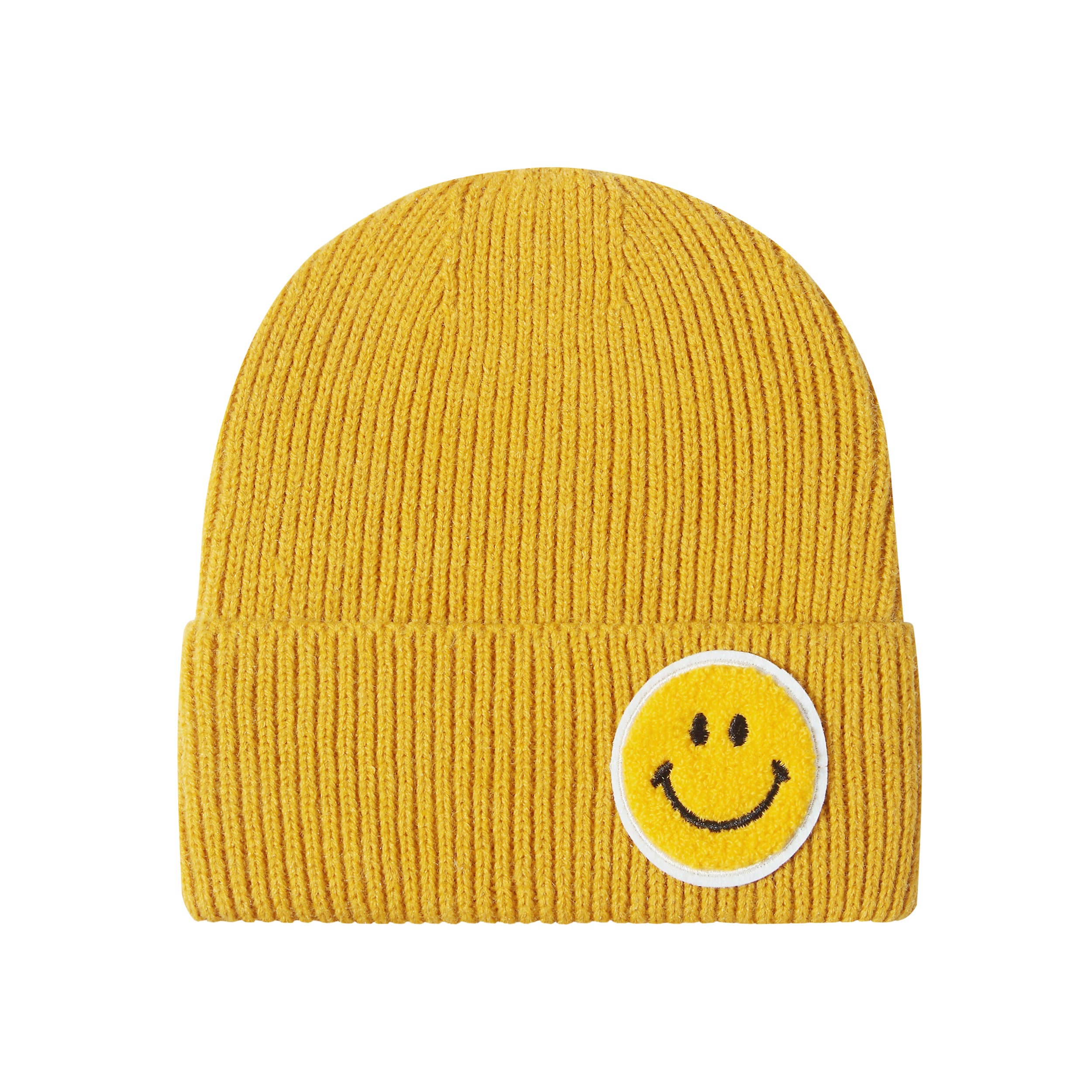 Shop Lev - Wholesale Beanie - Women's - Daily Smile Face Pastel Tone Ribbed Knit Beanie Hat10