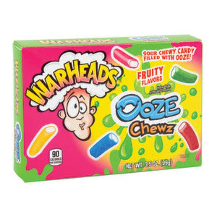 I Got Your Candy – Gomas por atacado – Caixas de Cinema Warheads Ooze Chews 99g - 12 unidades