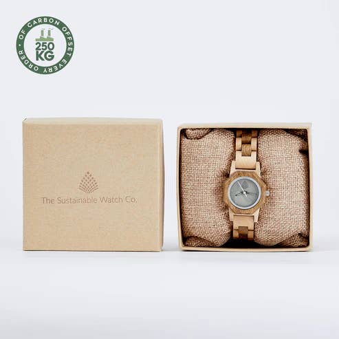 The Sustainable Watch Company - Wholesale Wrist Watch - Women's - The Willow - Handmade Natural Wood Watch for Women - Vegan & Sustainable2