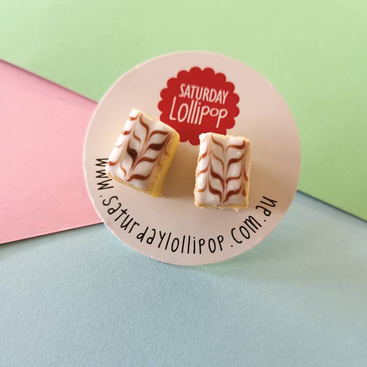 Saturday Lollipop - Wholesale Dangle earrings - Vanilla slice earrings2